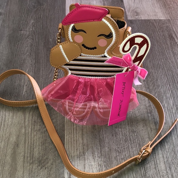 Betsey Johnson Kitsch XOCANCAN French Gingerbread Girl Crossbody Bag OS NWT - Picture 6 of 16